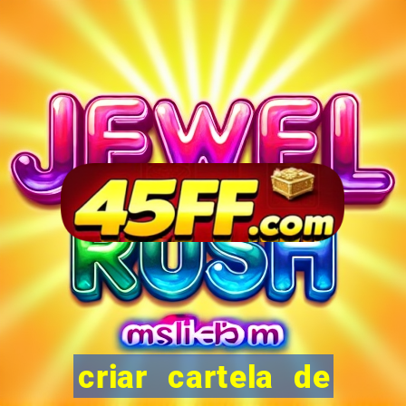 criar cartela de bingo no word